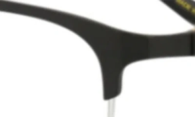 Dunhill 52mm Half Rim Rectangular Optical Glasses In Purple