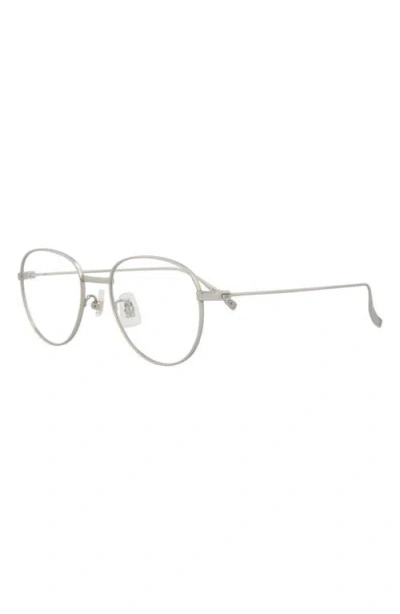 Dunhill Round-frame Titanium Optical Frames In Metallic