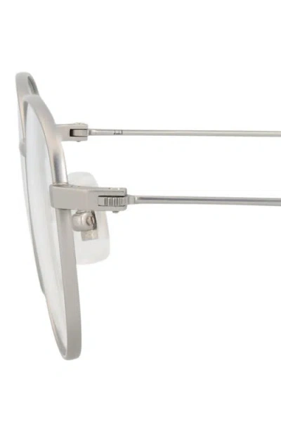Dunhill Round-frame Titanium Optical Frames In Metallic