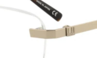 Dunhill 56mm Rimless Rectangular Optical Glasses In Red