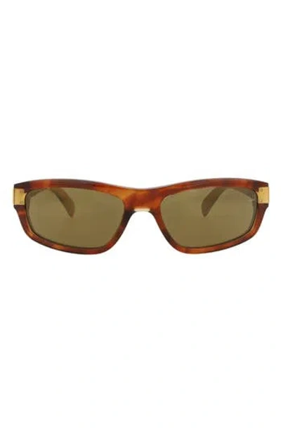 Dunhill 58mm Rectangular Sunglasses In Orange