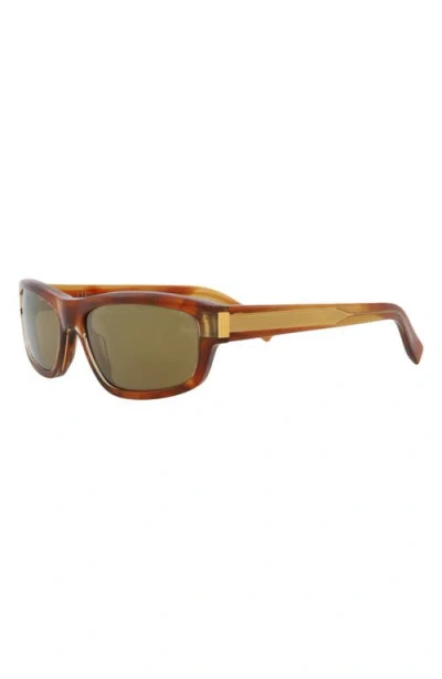 Dunhill 58mm Rectangular Sunglasses In Orange