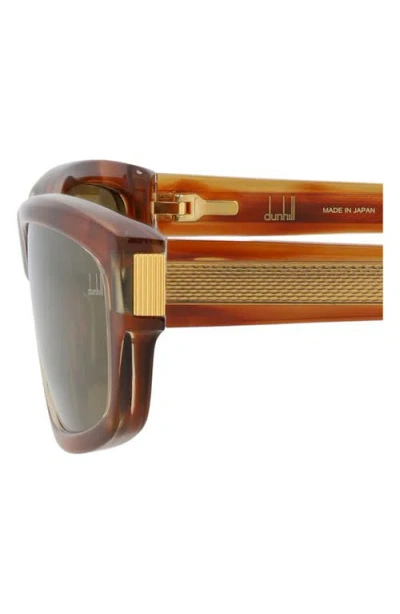 Dunhill 58mm Rectangular Sunglasses In Orange