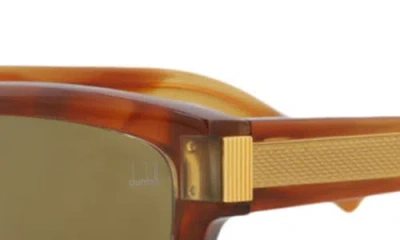 Dunhill 58mm Rectangular Sunglasses In Orange
