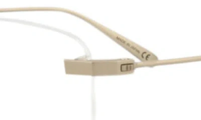Dunhill Square-frame Titanium Optical Frames In Gold