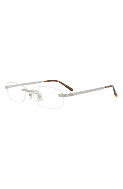 Dunhill 56mm Rimless Rectangular Optical Glasses In Red