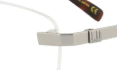 Dunhill 56mm Rimless Rectangular Optical Glasses In Red