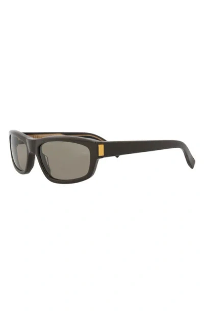 Dunhill 58mm Rectangular Sunglasses In Metallic