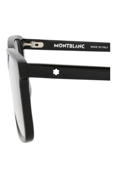 Montblanc 54mm Rectangular Optical Glasses In Pattern