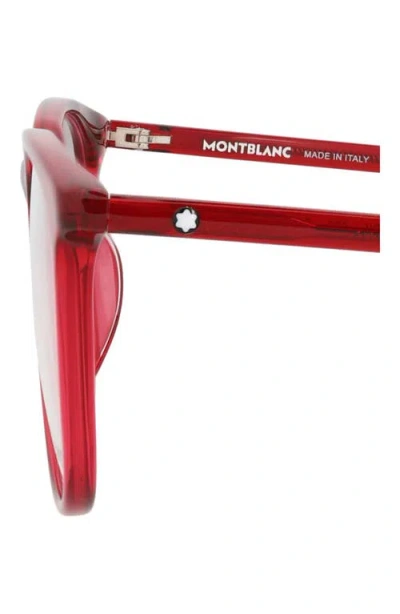 Montblanc 54mm Square Optical Glasses In Pattern