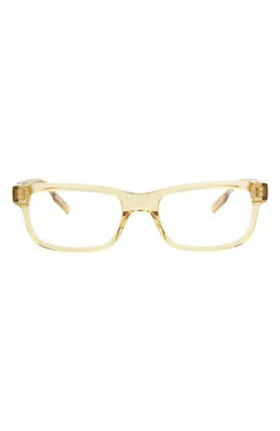 Montblanc 54mm Rectangular Optical Glasses In Neutral
