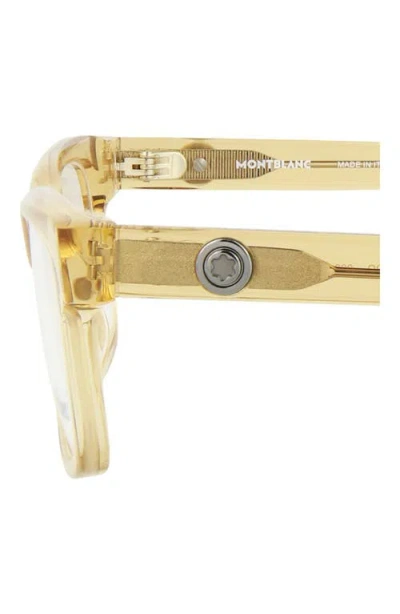 Montblanc 54mm Rectangular Optical Glasses In Neutral