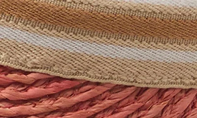 Helen Kaminski Bianca Raffia Visor In Pink