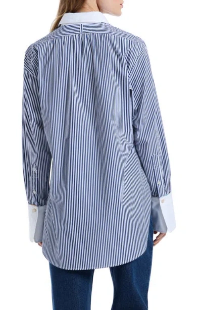 Robert Graham Maude Long Sleeve Shirt In Blue