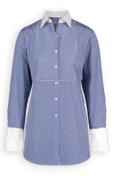 Robert Graham Maude Long Sleeve Shirt In Blue