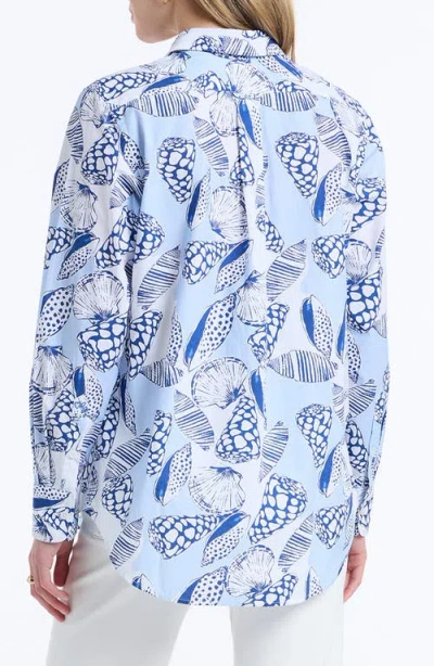 Robert Graham Carrie Long Sleeve Woven Shirt In Blue