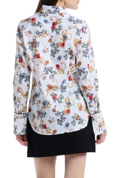 Robert Graham Priscilla Long Sleeve Woven Shirt In Multi