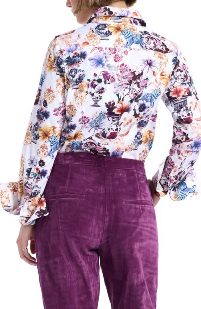 Robert Graham Priscilla Long Sleeve Woven Shirt In Multi
