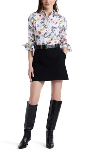 Robert Graham Priscilla Long Sleeve Woven Shirt In Multi