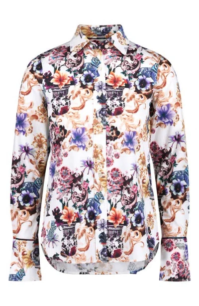Robert Graham Priscilla Long Sleeve Woven Shirt In Multi