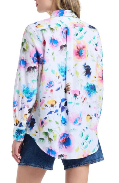 Robert Graham Carrie Long Sleeve Woven Shirt In Blue