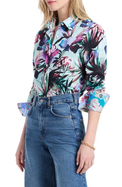 Robert Graham Priscilla Long Sleeve Woven Shirt In Multi