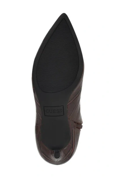 Guess Wayla Stiletto Knee High Boot In Brown