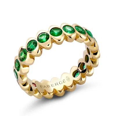Fabergé Eternity Ring With Tsavorites In Pattern
