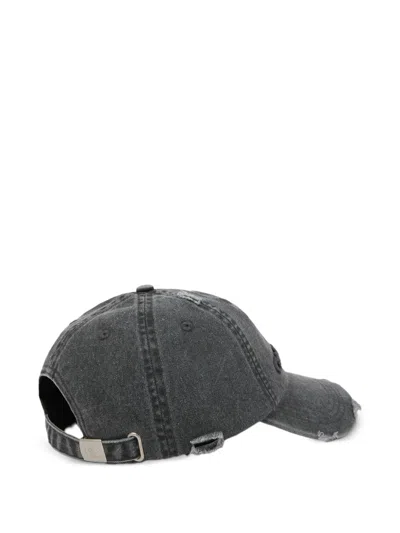 Camperlab Grey Distressed Cap In Gray