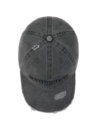 Camperlab Grey Distressed Cap In Gray
