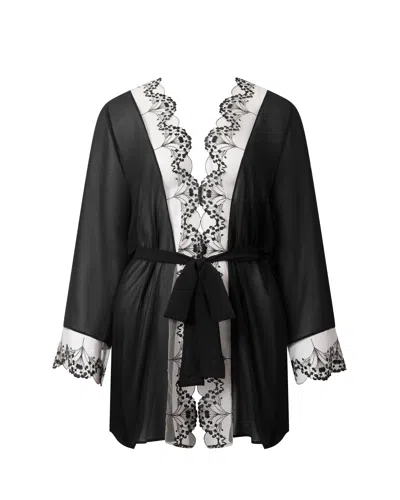 Bluebella - Us Bluebella Marisa Chiffon Sheer Kimono Black