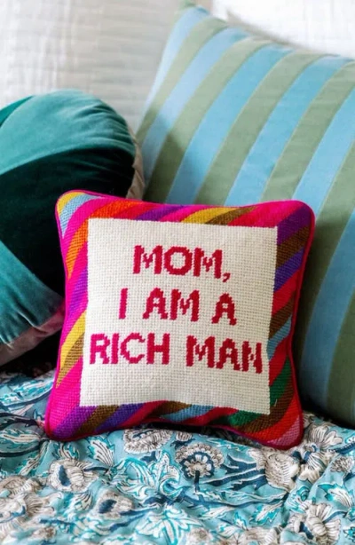 Furbish Needlepoint Pillow In Multi