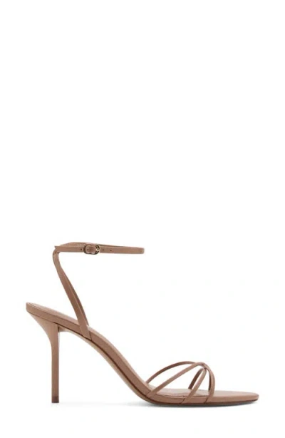 Mango Ankle Strap Sandal In Brown