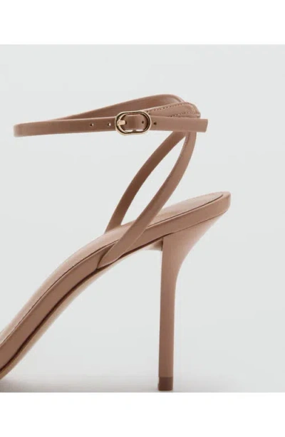 Mango Ankle Strap Sandal In Brown