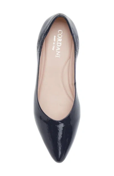 Cordani Mavis Pointed Toe Flat In Blue