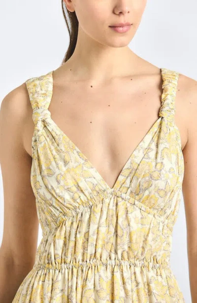 Derek Lam 10 Crosby Sorrel Printed Dress In Neutral