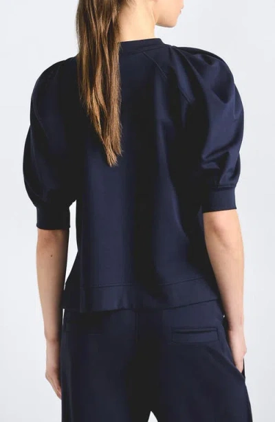 Derek Lam 10 Crosby Prisilla Solid Double Jersey Top In Multi
