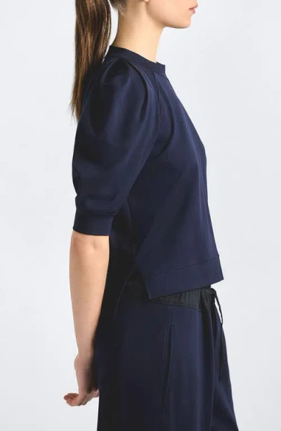 Derek Lam 10 Crosby Prisilla Solid Double Jersey Top In Multi