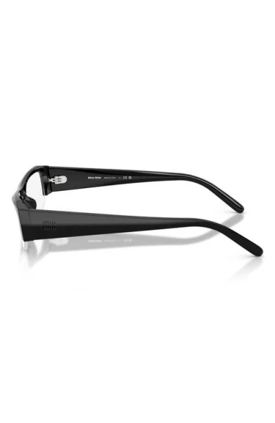 Miu Miu 54mm Rectangular Sunglasses In Black