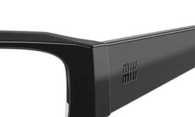 Miu Miu 54mm Rectangular Sunglasses In Black