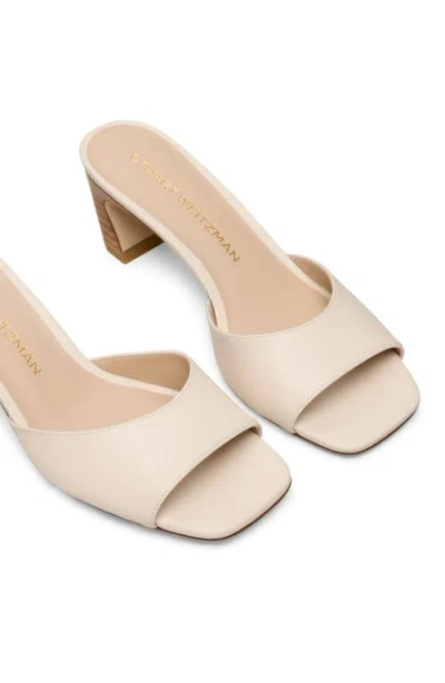 Stuart Weitzman Stassi Slide Sandal In Neutral