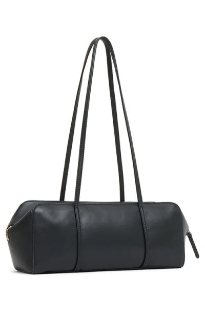 Mansur Gavriel Filo Leather Shoulder Bag In Black