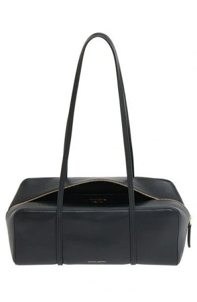Mansur Gavriel Filo Leather Shoulder Bag In Black