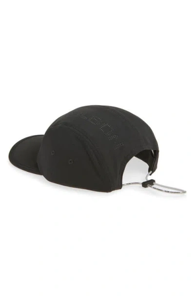 Malbon Golf Mrc Five-panel Adjustable Camper Hat In Black
