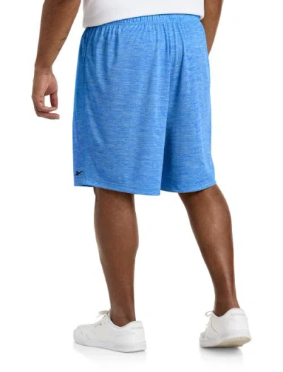 Reebok Performance Tech Heather Shorts In Blue