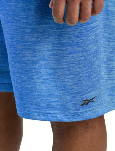 Reebok Performance Tech Heather Shorts In Blue