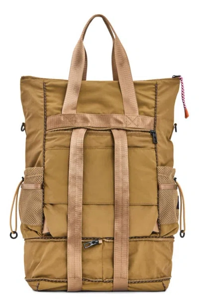 Desigual Large Nylon Backpack In Brown