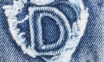 Desigual Mini Denim Crossbody Bag In Blue