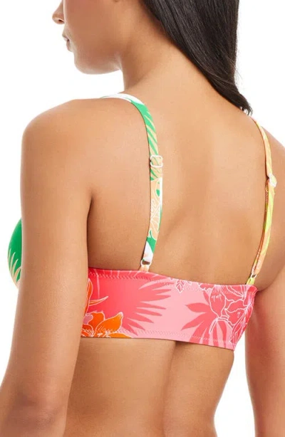 Sanctuary Tie Front Bikini Top In Multi