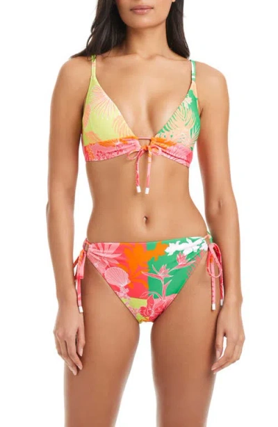 Sanctuary Tie Front Bikini Top In Multi
